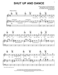 Arranged by david sides for intermediate level pianists. Shut Up And Dance Sheet Music Walk The Moon Piano Vocal Guitar Right Hand Melody Sheet Music Digital Sheet Music Shut Up And Dance