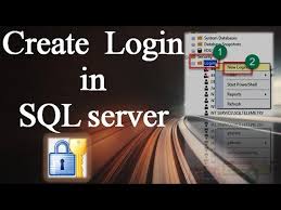 how to create login in sql server ms