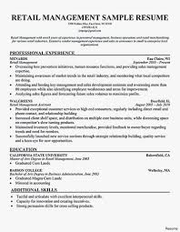 54 Inspirational Of Resume Template For Retail Store Pictures