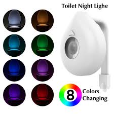 Us 0 58 40 Off Washingroom Bathroom Motion Bowl Toilet Light Activated On Off Lights Seat Sensor Lamp Lightlight Seat Light On Aliexpress
