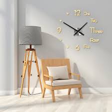 Large Wall Clock Modern Design 3d