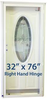 32x76 3 4 Oval Glass Door Rh For Mobile