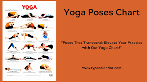 free printable yoga poses charts with