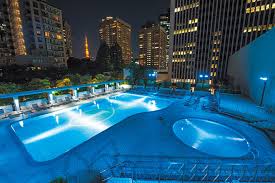 ANA InterContinental Tokyo Garden Pool | Urbanscape Lighting Feature  Lighting | Projects | [EYE] IWASAKI ELECTRIC