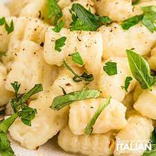 Italian Food Gnocchi gambar png