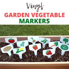 Vinyl Garden Vegetable Markers Green