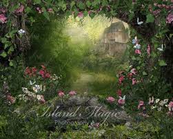 Fairytale Garden Digital Background