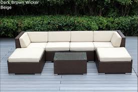 outdoor wicker patio furniture 7 piece