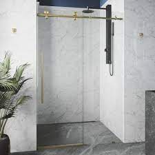 exposed rollers shower doors