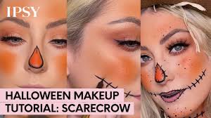 halloween makeup tutorial scarecrow