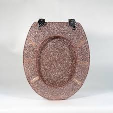 China Polyresin Toilet Seat Glitter