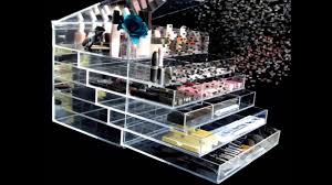 kardashian clear cube makeup organizer