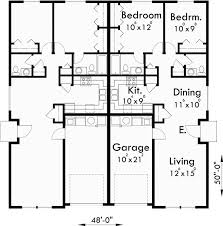 Bedroom Duplex House Plans