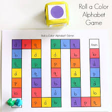 roll a color alphabet game