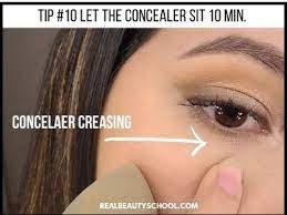 stop concealer from creasing under eyes