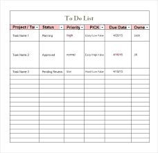 To Do List In Excel Excel To Do List Template Ideal Managing