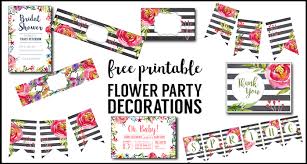 Flower Party Printables Free Printable