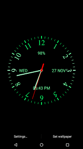 og clock live wallpaper for android