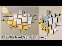 Massive and large size wall art of metal is an interesting way for the original interior. Diy Abstract Metal Wall Decor Crafts