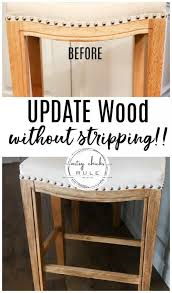 how to restain wood without stripping