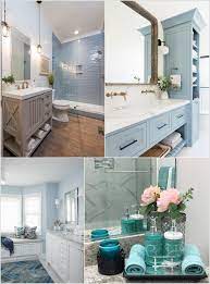 ideas to decorate your bathroom with blue