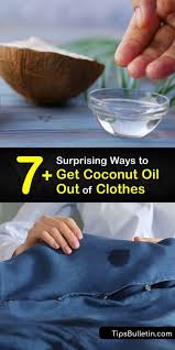 cleaning coconut oil stains removing