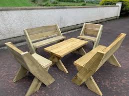 Solid Wooden Garden Furniture Set