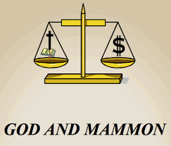 Image result for picture God and mammon