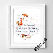 All canvas art is uniquely hand made! Mary Poppins Print Poster Watercolour Framed Canvas Wall Art Disney Quote Gift Ebay