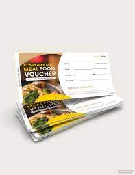 food voucher template in word free