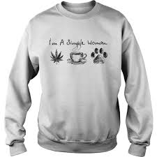 Im A Simple Woman I Like Weed Coffee And Pawz Dog Shirt