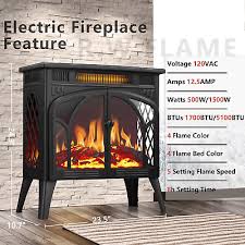 Vintage Electric Fireplace Heater 25 W
