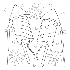 fireworks coloring page images free