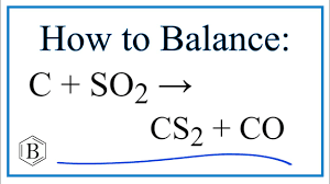 balance the equation c so2 cs2 co