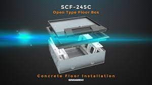 scf 245c open type floor box concrete