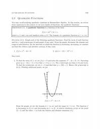 2 3 Quadratic Functions Webassign