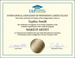makeup artist certificate course