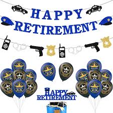 police retirement party decorations
