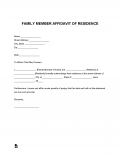 free proof of residency letter