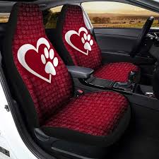 Love Peace Dog Paw Car Seat Covers