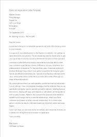 An example of an application letter for a bank job. Bank Job Application Letter Templates At Allbusinesstemplates Com