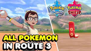 Pokemon Sword & Shield - All Route 3 Pokemons You Can Catch - YouTube