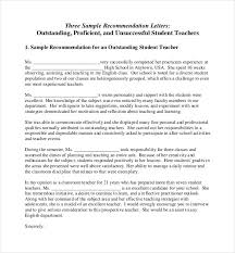 Recommendation Letter By Teacher For Student Why You Must