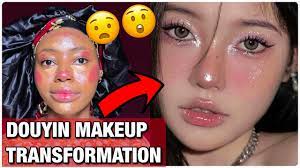 how to do douyin makeup on black