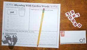 fun writing activity for rhyming words