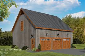 barn style garage plan with three 9 by