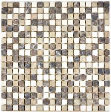 Wir garantieren dir hochwertige marmorfliesen zu erschwinglichen preisen. Mosaik Fliese Marmor Naturstein Beige Braun Castanao Biancone Mos38 1213