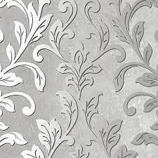 Бело-серые обои с рисунком в виде лиан Aura Texture Style TX34843 | купить  в Москве, цены, фото