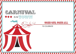 Download Now Free Carnival Birthday Invitations In 2019