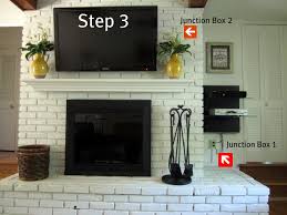 how to mount a tv on a brick fireplace